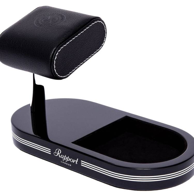 Rapport Watch Stand Formula Single With Tray Black Silver - Black