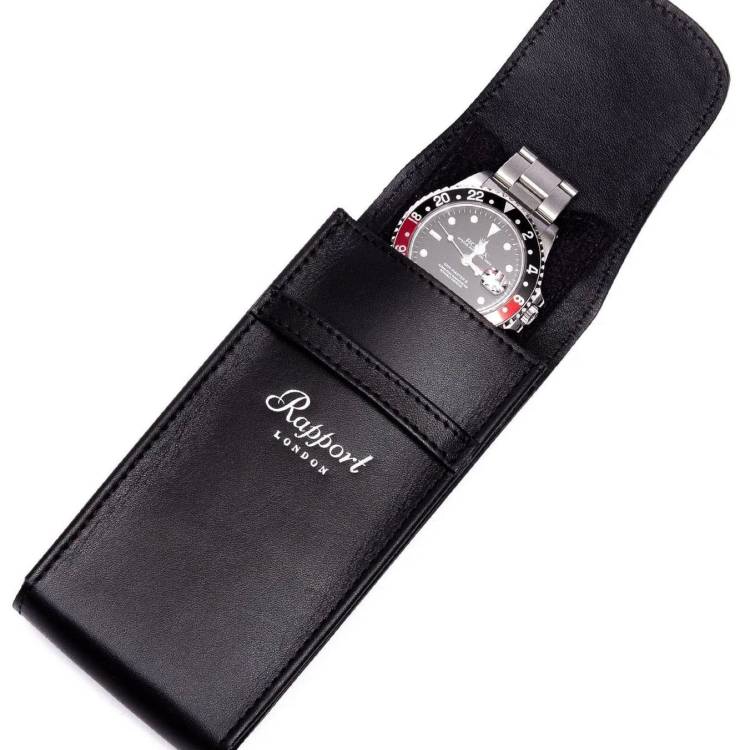 Rapport Watch Pouch Hyde Park Leather Black
