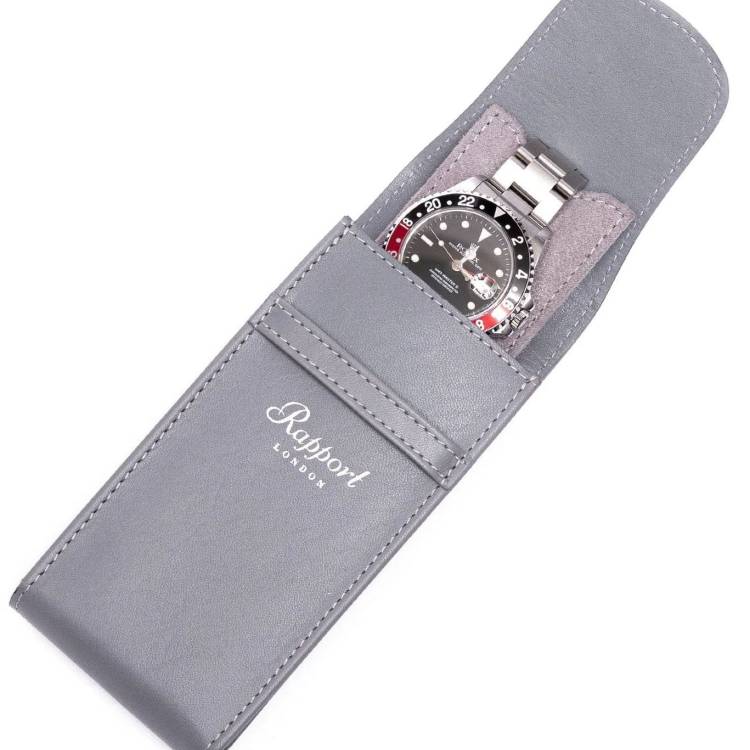 Rapport Watch Pouch Hyde Park Leather Grey