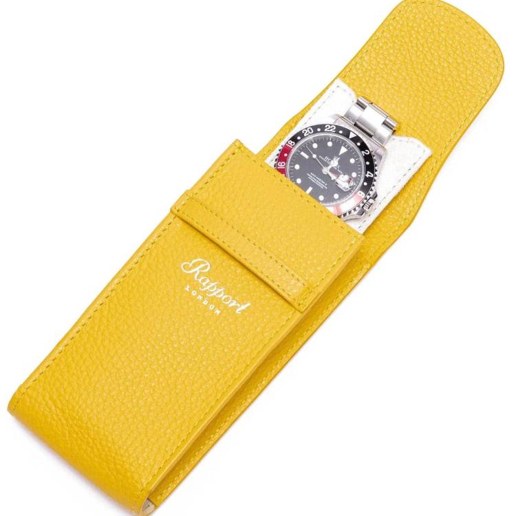 Rapport Watch Pouch Portobello Leather Yellow