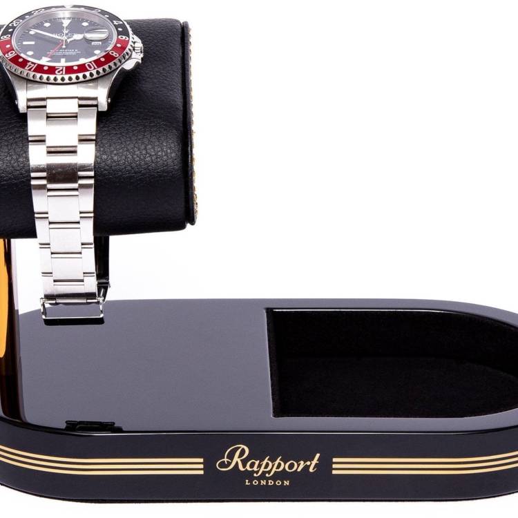 Rapport Watch Stand Formula Tray Black Silver Silver