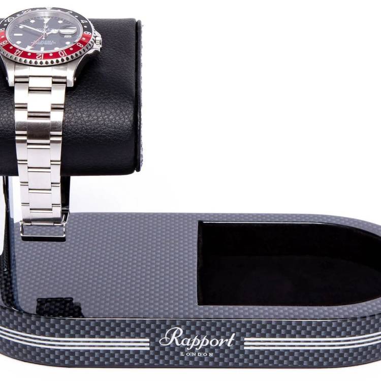 Rapport Watch Stand Formula Tray Carbon Fibre Silver