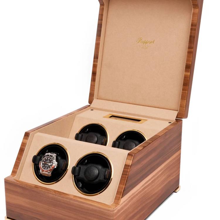 Rapport Watch Winder Perpetua III Quad Walnut