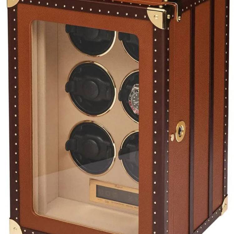 Rapport Watch Winder Roamer 6 Leather Brown