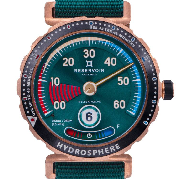 Reservoir Watch Hydrosphere Cenote Bronze Green - Green