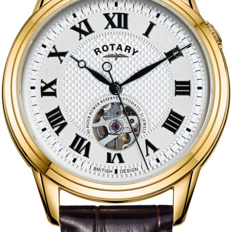 Rotary Watch Cambridge Gold PVD Mens