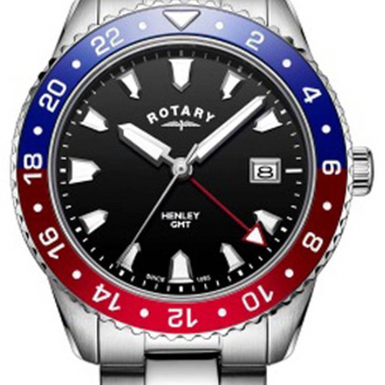 Rotary Watch Henley GMT Mens