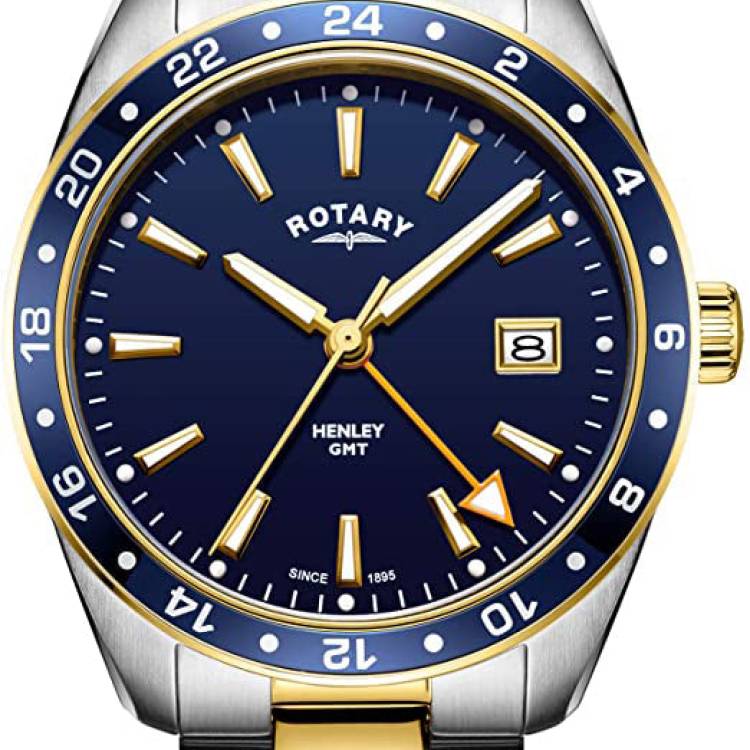 Rotary Watch Henley Two Tone Gold PVD Mens