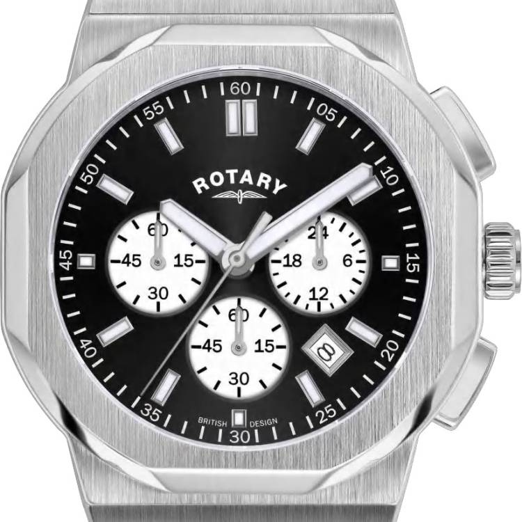 Rotary Watch Regent Chronograph Mens - Black