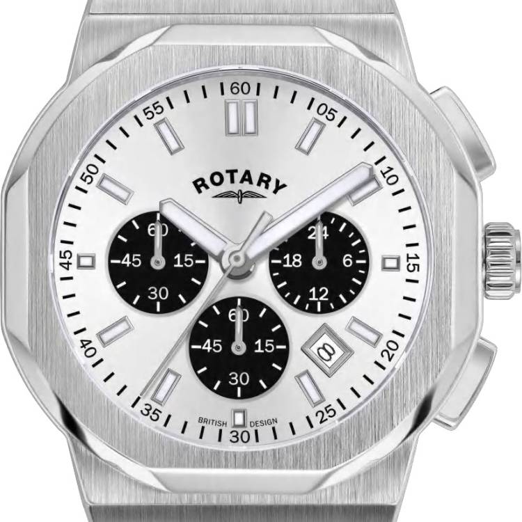 Rotary Watch Regent Chronograph Mens - Silver