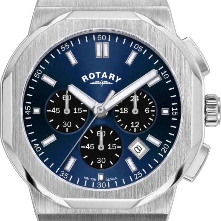 Rotary Watch Regent Chronograph Mens - Blue