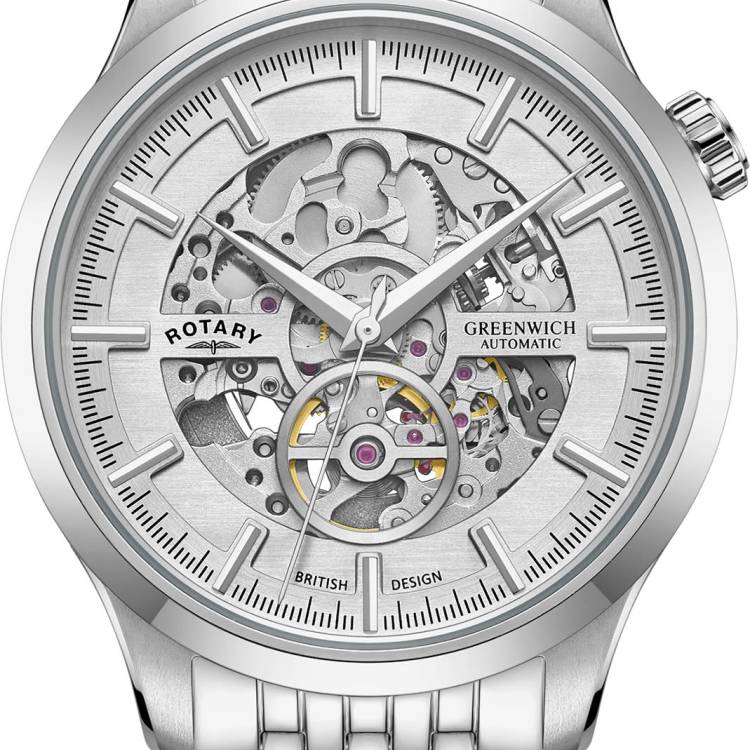 Rotary Watch Greenwich Mens - Silver