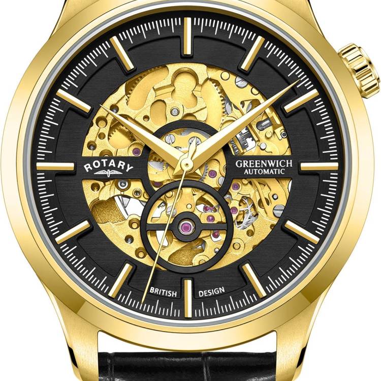 Rotary Watch Greenwich Mens - Gold