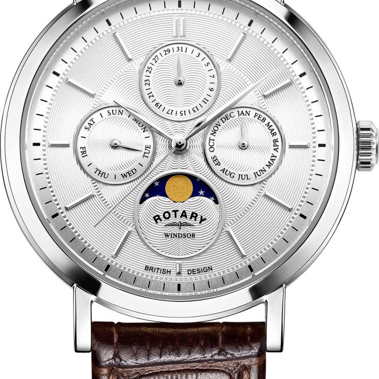 Rotary Watch Windsor Mens - Silver