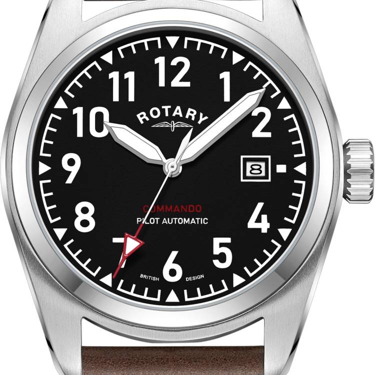 Rotary Watch Commando Mens - Black