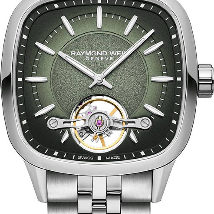 Raymond Weil Watch Freelancer Calibre RW1212 Green Bracelet