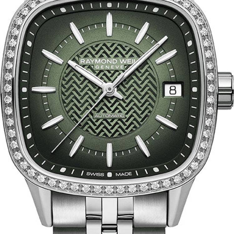 Raymond Weil Watch Freelancer 60 Lab Green Ladies Bracelet