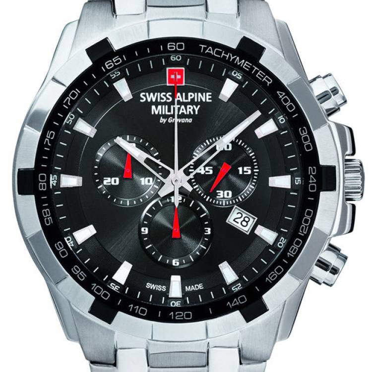 Swiss Alpine Military Watch Quartz - Black