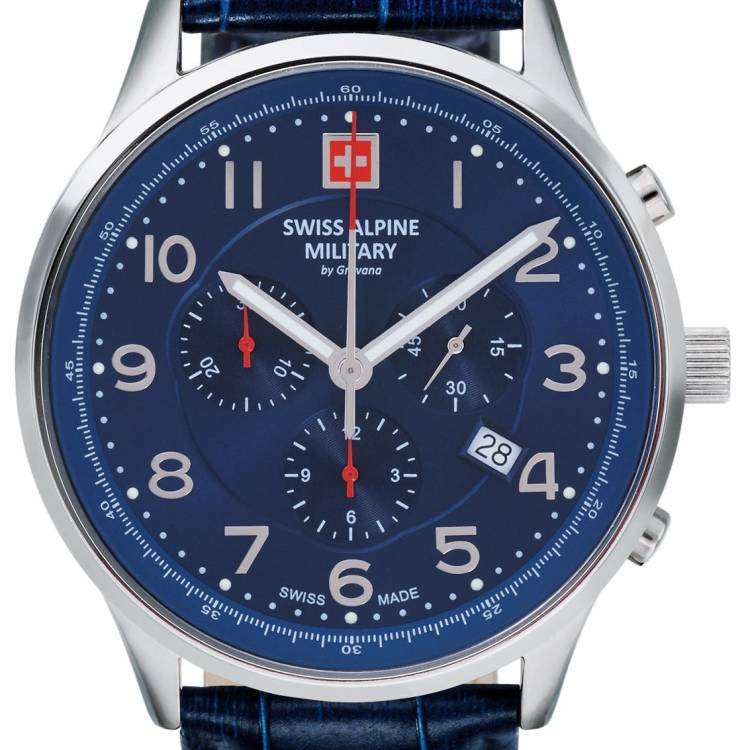 Swiss Alpine Military Watch Skymaster Chronograph - Blue