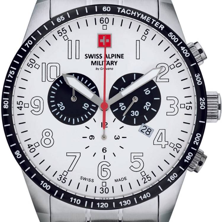 Swiss Alpine Military Watch Hornet Chronograph - White