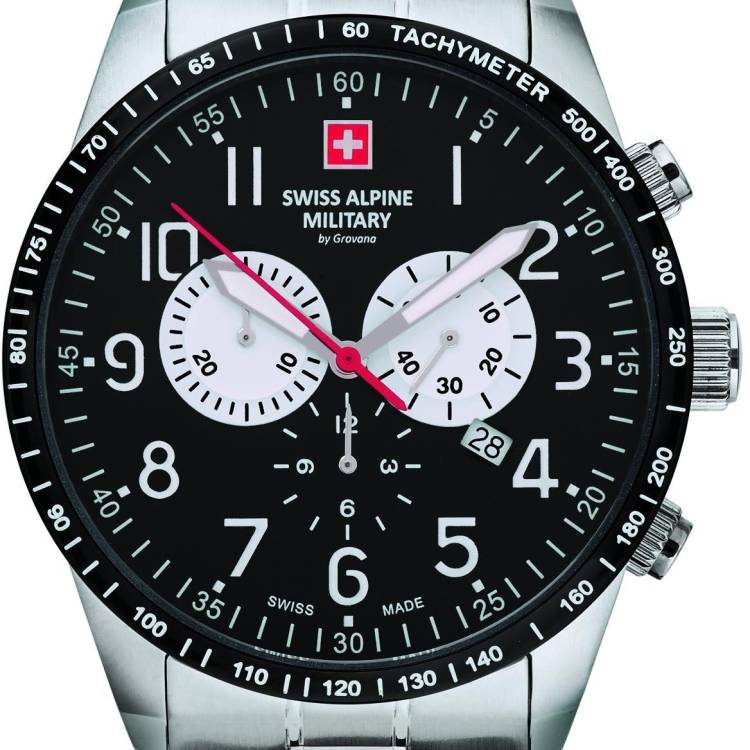 Swiss Alpine Military Watch Hornet Chronograph - Black