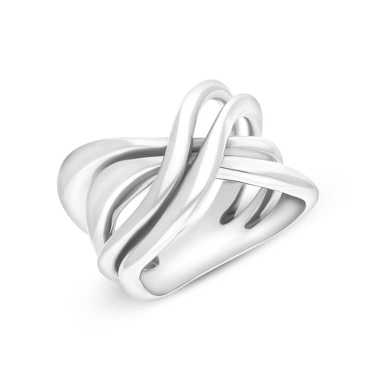 Sarah Jordan Sterling Silver Salsa Ring - N