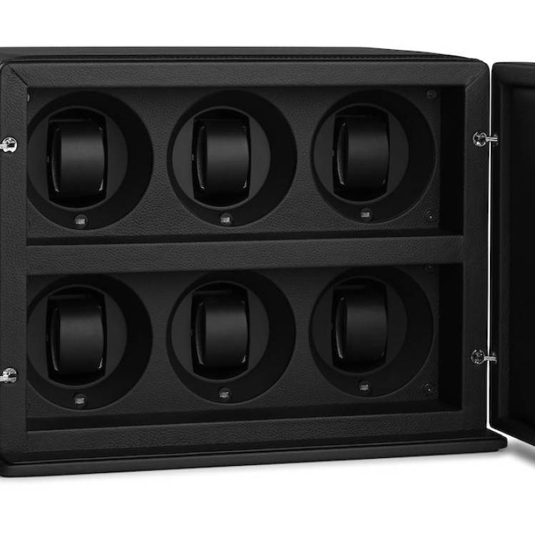 Scatola del Tempo Watch Winder Rotore 9 Black - Black
