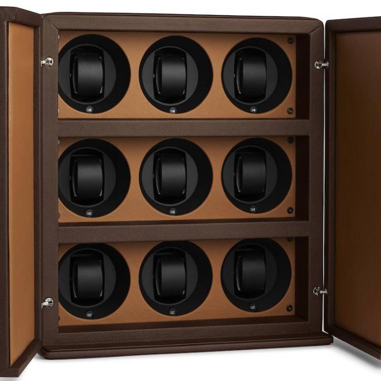 Scatola del Tempo Watch Winder Rotore 9 Bi Colour - Bicolour