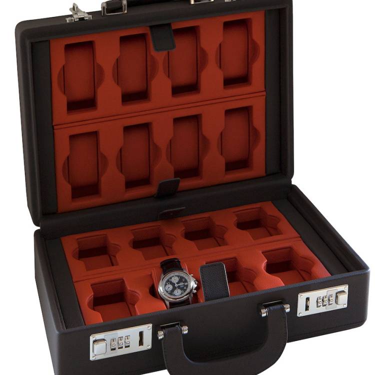 Scatola del Tempo Watch Box Valigetta 16 Grey Orange