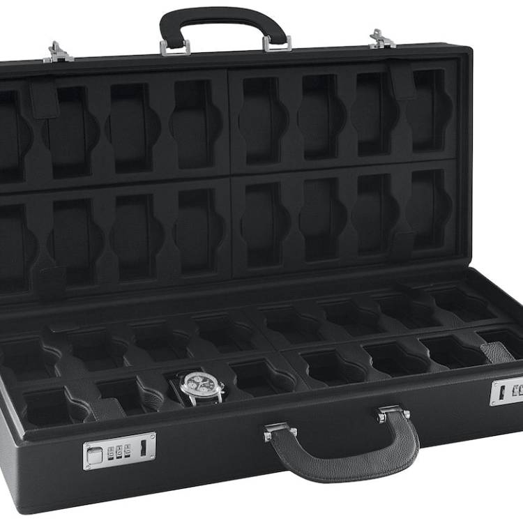 Scatola del Tempo Watch Box Valigetta 32 Black - Black
