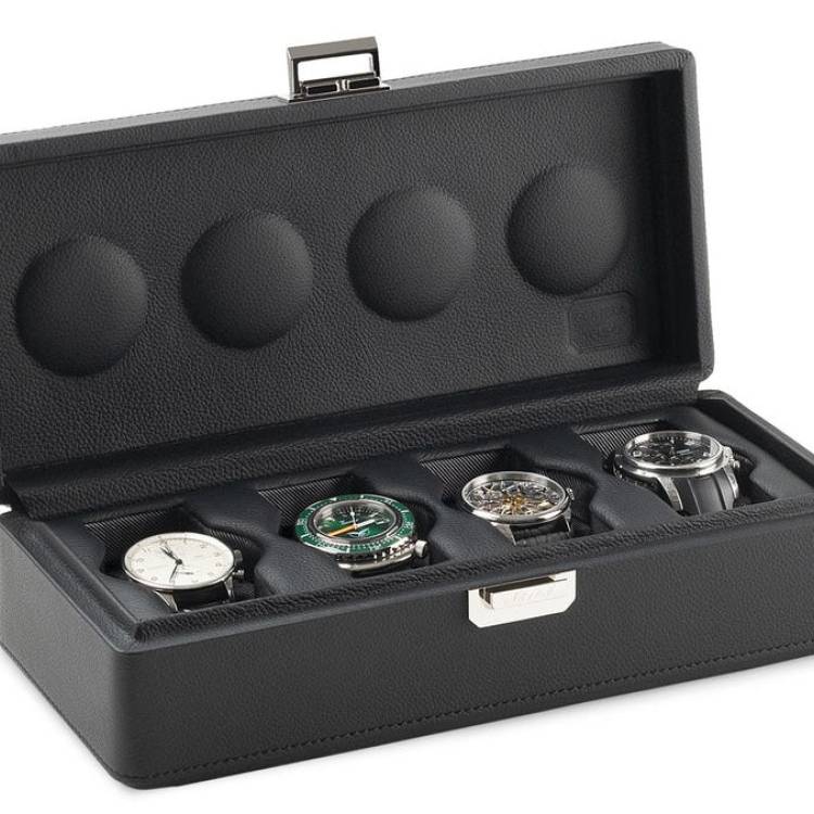 Scatola del Tempo Watch Case Valigetta 4 Black
