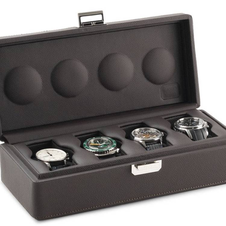 Scatola del Tempo Watch Case Valigetta 4 Chocolate