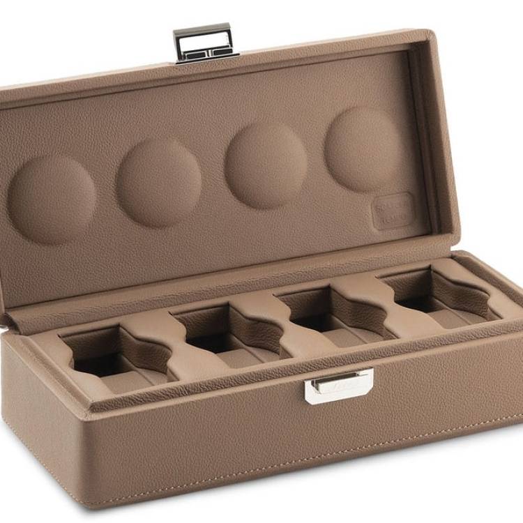Scatola del Tempo Watch Case Valigetta 4 Chestnut