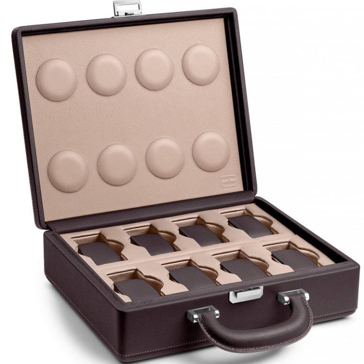 Scatola del Tempo Watch Case Valigetta 8 Handle Bi Colour