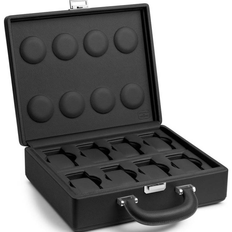 Scatola del Tempo Watch Case Valigetta 8 Handle Grey