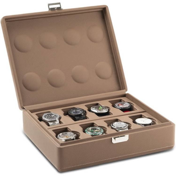 Scatola del Tempo Watch Case Valigetta 8 Chestnut