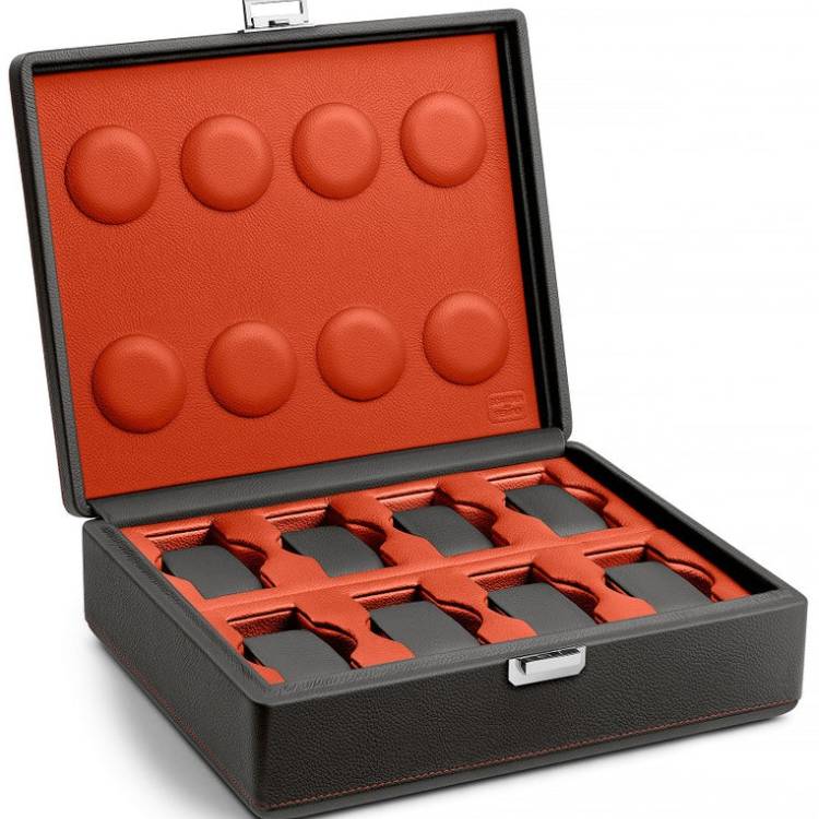 Scatola del Tempo Watch Case Valigetta 8 Grey Orange