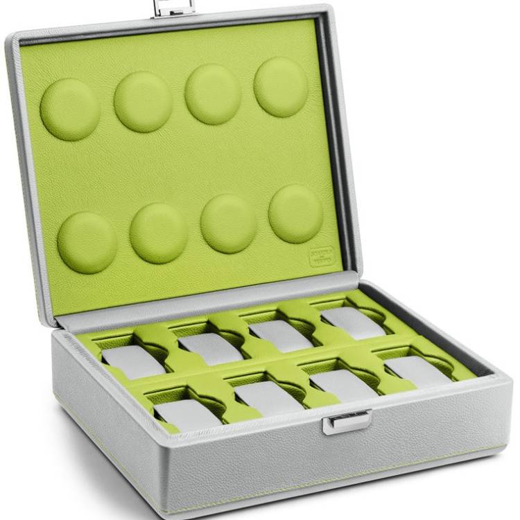 Scatola del Tempo Watch Case Valigetta 8 Grey Green