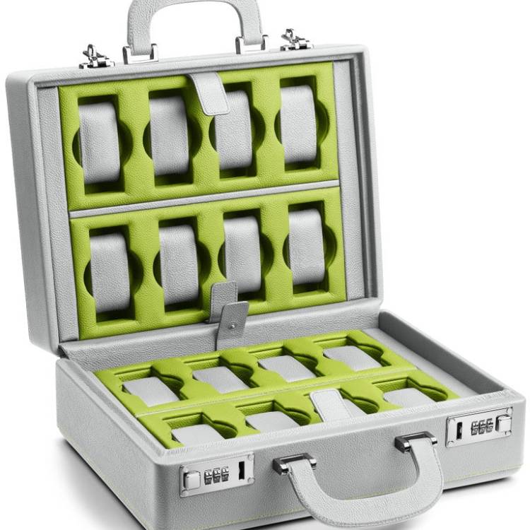 Scatola del Tempo Watch Case Valigetta 16 Grey Green