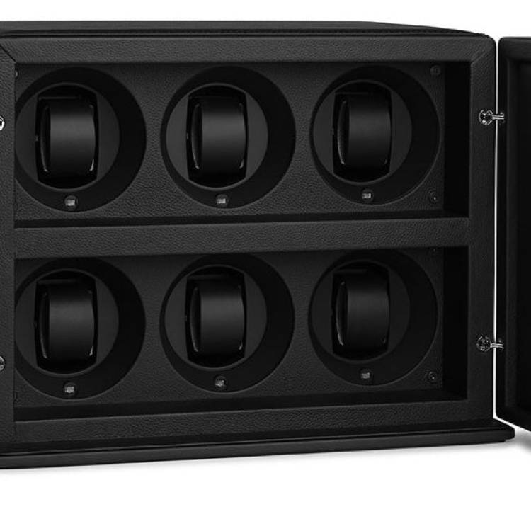 Scatola del Tempo Watch Winder Rotore 6 Black