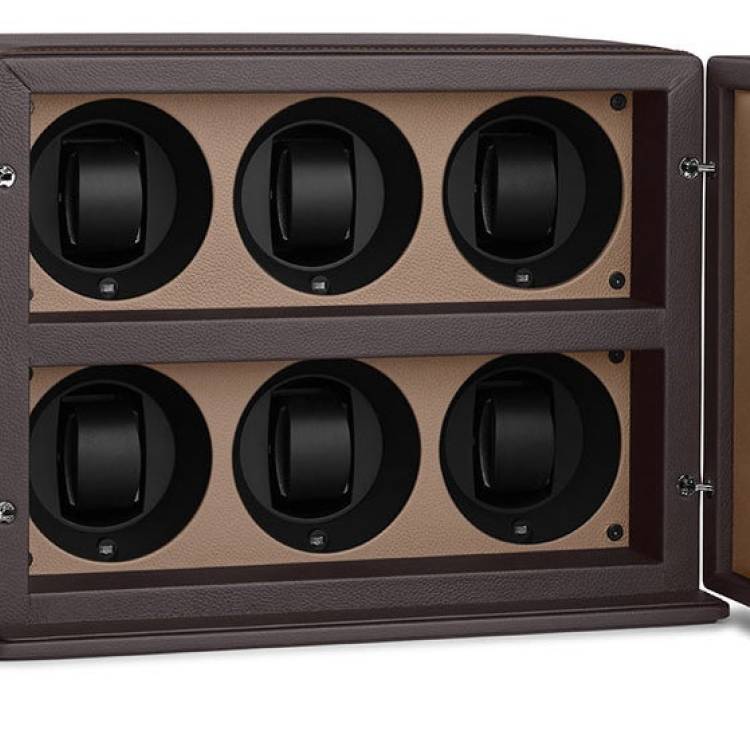 Scatola del Tempo Watch Winder Rotore 6 Bi Colour