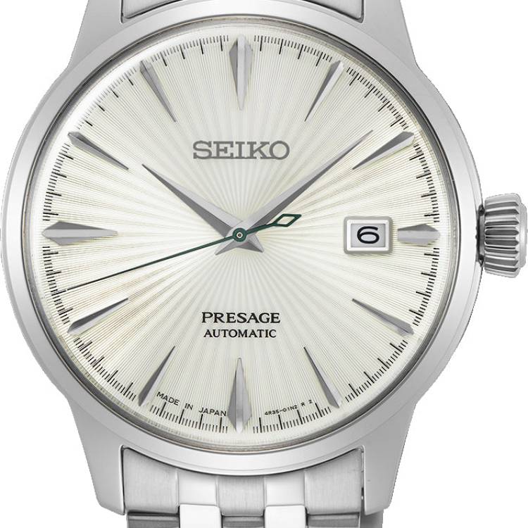 Seiko Presage Watch Cocktail Time The Martini - Silver