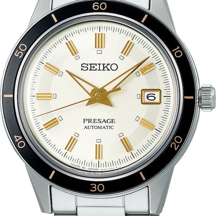 Seiko Presage Watch 60s Style - Silver
