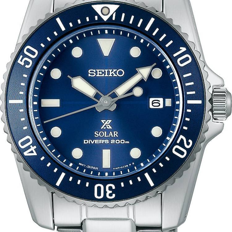 Seiko Watch Prospex Compact Solar Scuba Diver - Blue