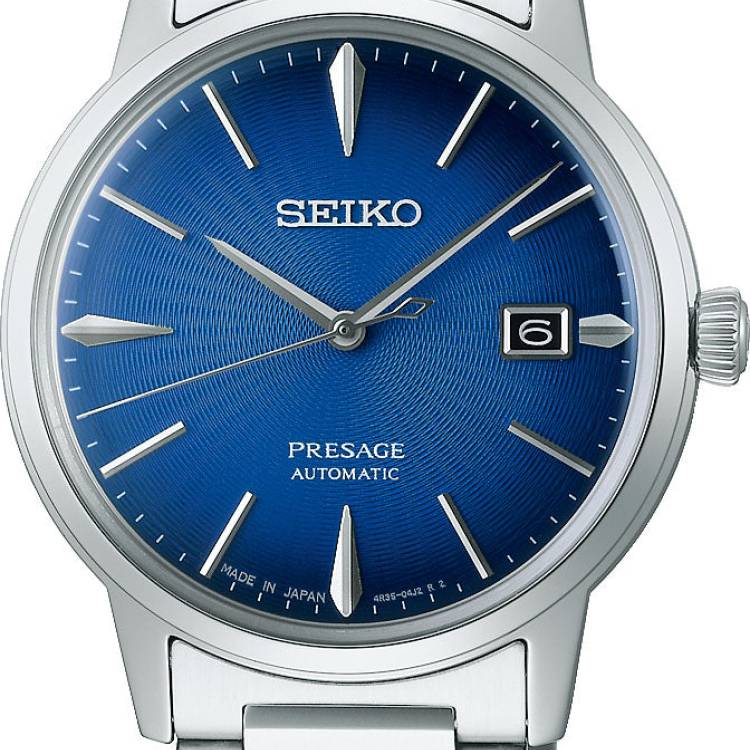 Seiko Presage Watch Cocktail Time The Aviation - Blue