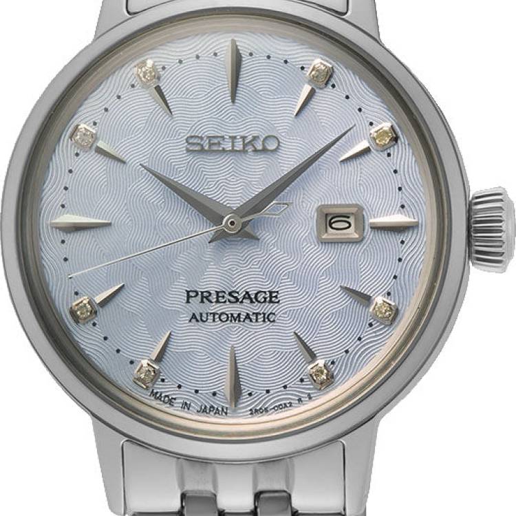 Seiko Presage Watch Cocktail Time Skydiving Diamond Twist - Blue