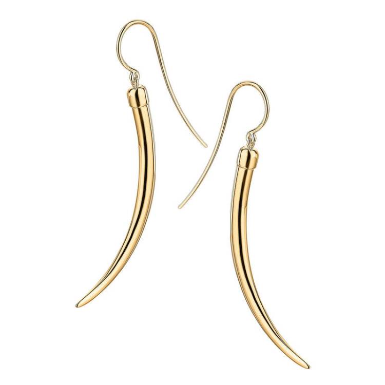 Shaun Leane No. 1 18ct Yellow Gold Plated Sterling Silver Medium Drop Earrings - Gold