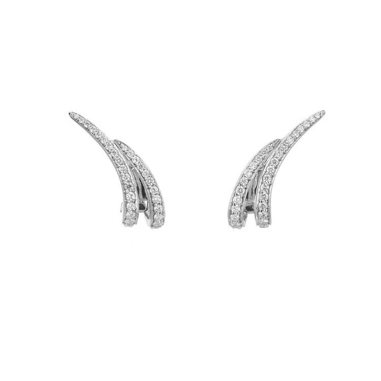 Shaun Leane 18ct White Gold Diamond Pave Ear Cuffs Earrings - White Gold
