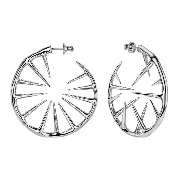 Shaun Leane Blackthorn Sterling Silver Hoop Earrings - Silver