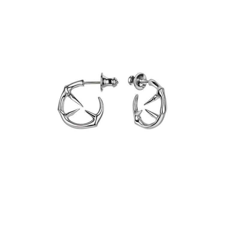 Shaun Leane Blackthorn Sterling Silver Mini Hoop Earrings - Silver